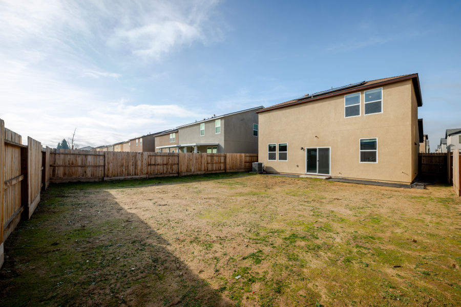 A building with a fence around it.