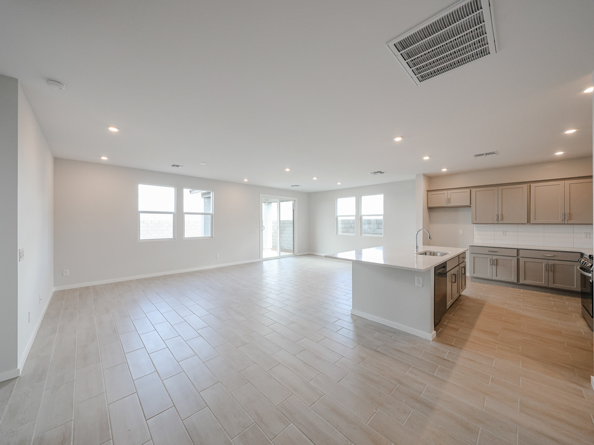 A large empty kitchen.