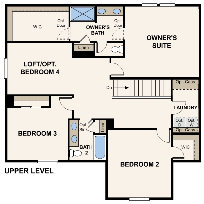 Diagram, engineering drawing. Powell floorplan,  Upper Level