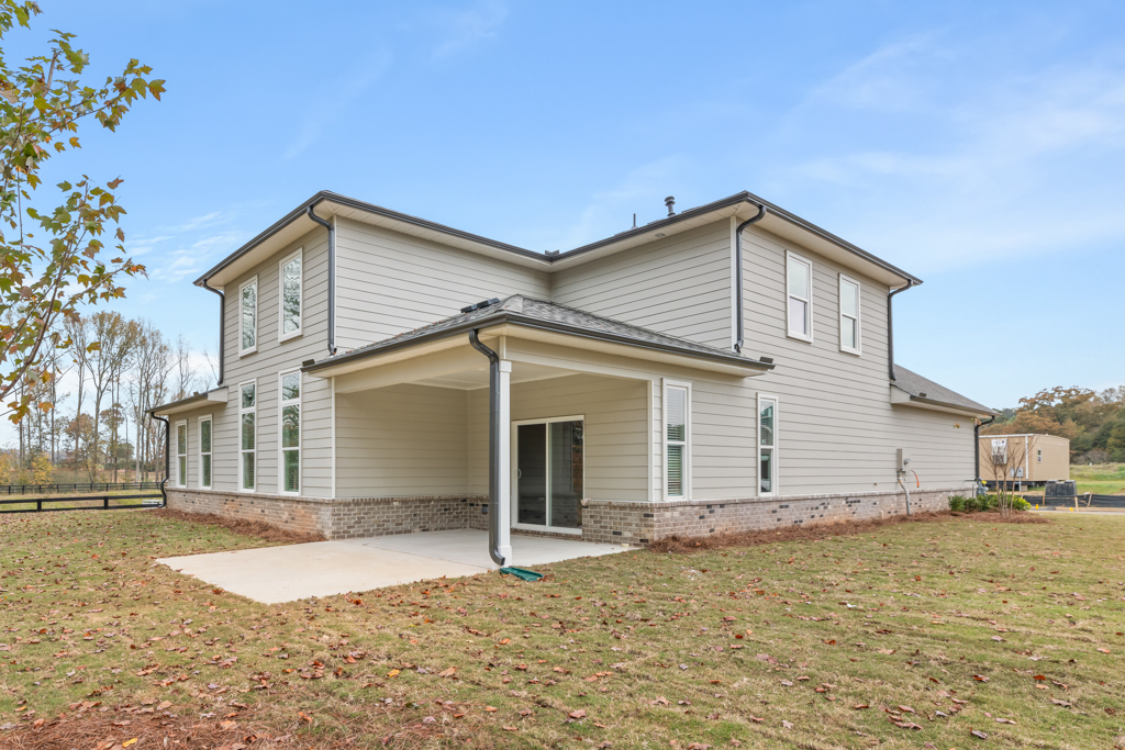 A house with a yard.