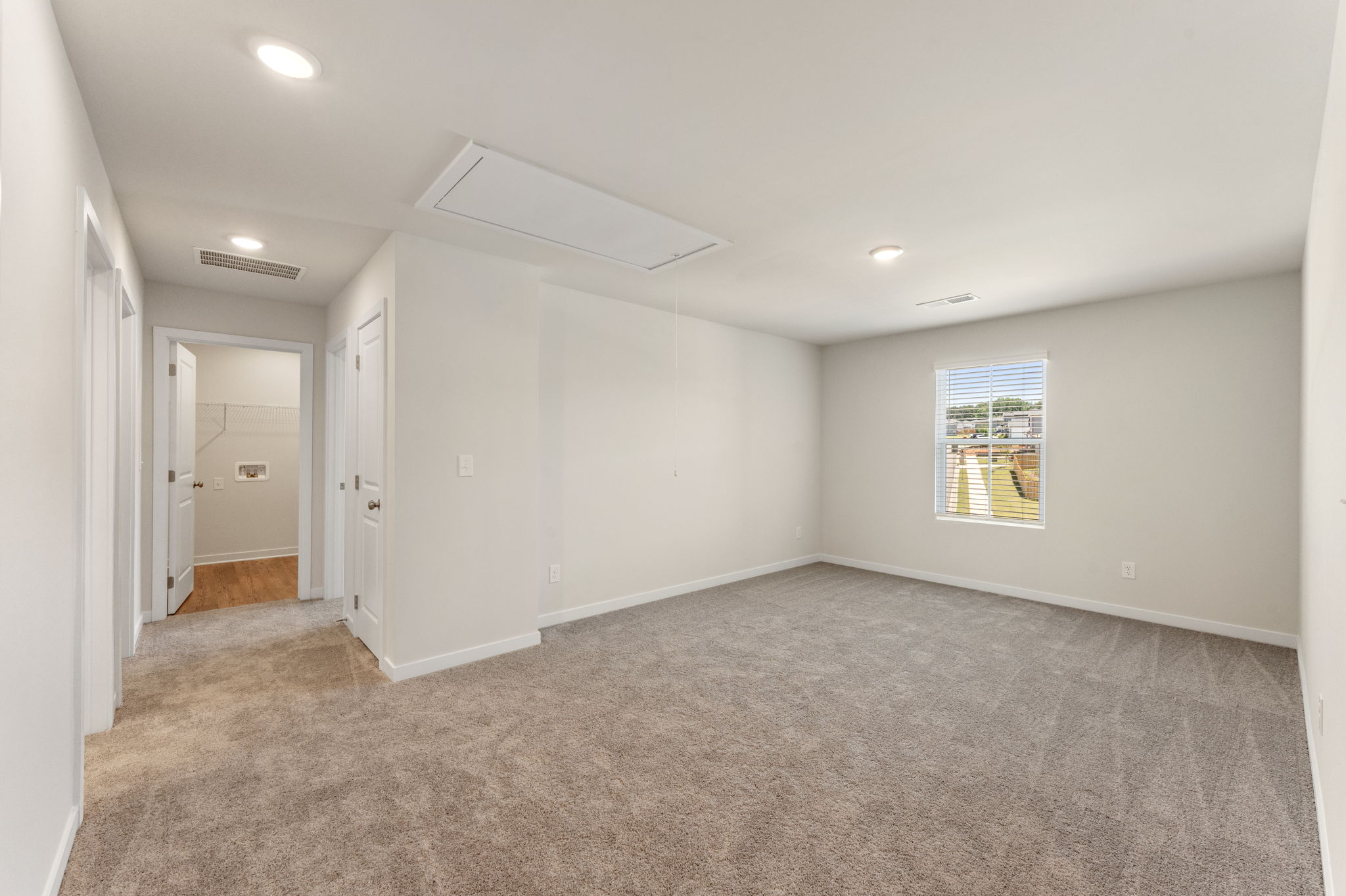 A room with white walls.