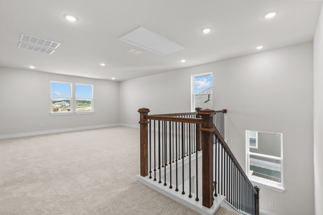 A staircase in a house.