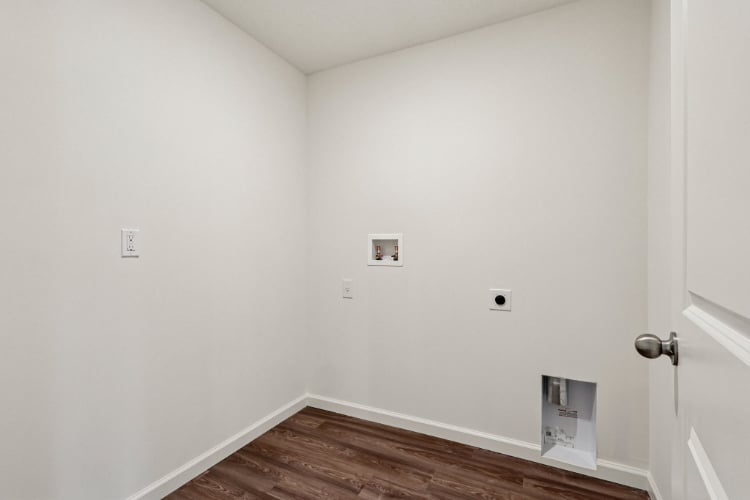 A room with white walls.